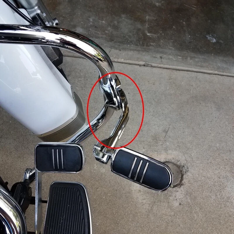 1-1/4" 32 mm montajes de clavija de pie de carretera abrazaderas de barra de choque para Harley Heritage Softail Foto 4 de 4