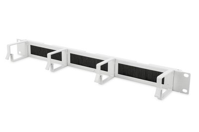 DIGITUS Cable Patch Panel with Feedthrough - 1U - 4 Guides - 19 ''- Network Cabin