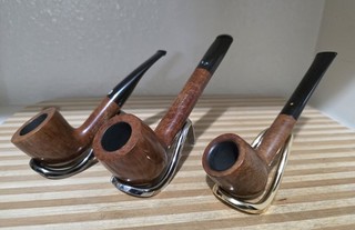3 English Pipe Lot Dunhill Ben Wade and James Upshall Estate Pipes
