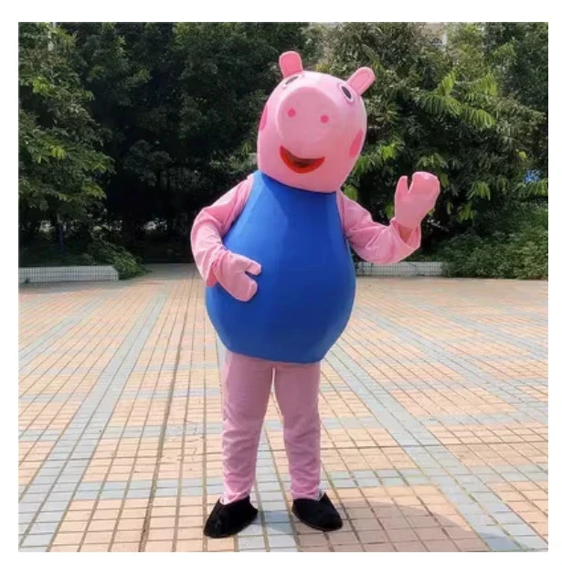 NEUF Mascotte Cochon de Noël Fête Cosplay Cochon Défilé Déguisement Tenue Jeu - Photo 2/3