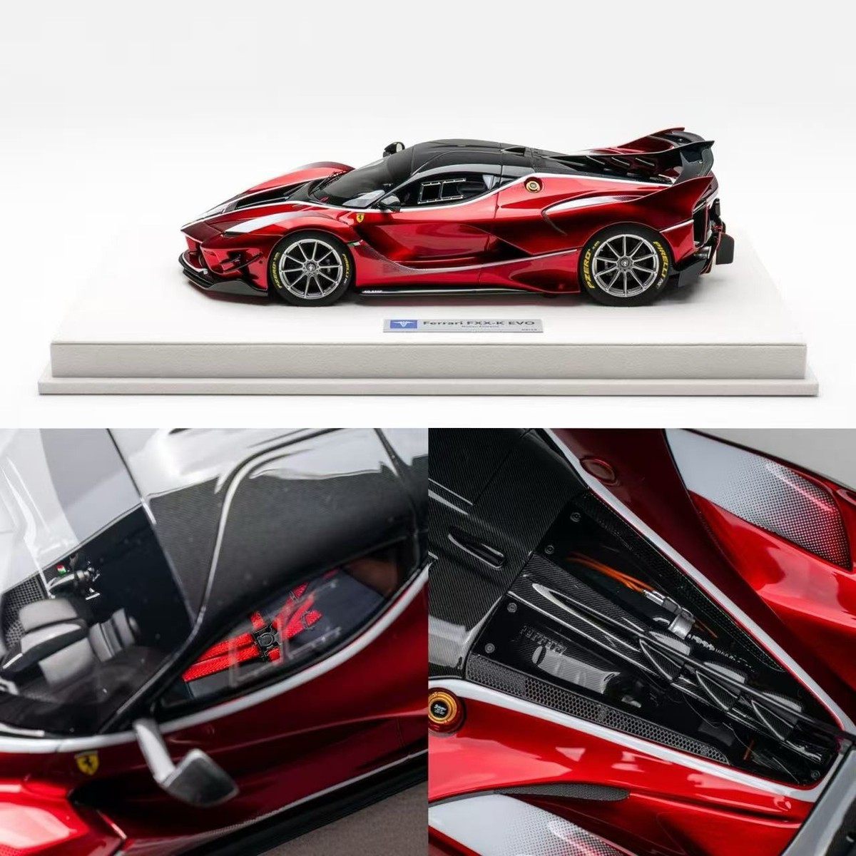 Ferrari FXX-K EVO ( Candy Red/silver Stripe) [Hermez Collection] 1