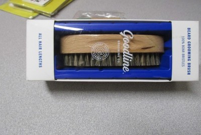 Goodline Beard Grooming Brush All Hair Lengths 100% Boar Bristles