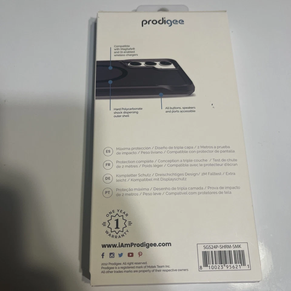 Funda Prodigee Super Hero para MagSafe para Samsung Galaxy S24+ (Plus) - Smoke Foto 2 de 2