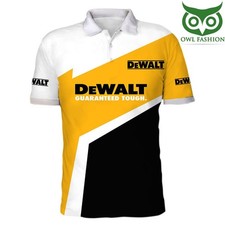 DeWalt 3D yellow Full Printing Polo Shirt