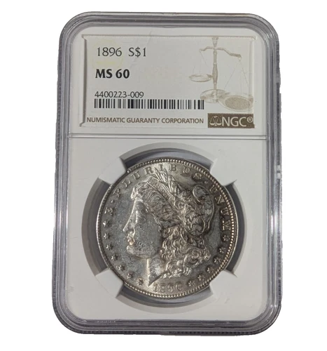 1896 (P) Morgan Dollar MS-60 NGC