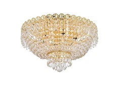 Willa Arlo Stoltz Crystal Flush Mount Ceiling Light Chandelier Gold