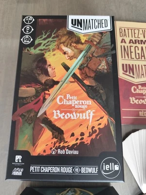 Jeu Unmatched - Petit Chaperon Rouge VS Beowulf FR Iello Complet Excellent État - Photo 1/4