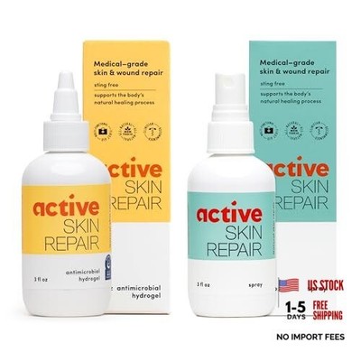 Active Skin Repair - First Aid Natural & Non-Toxic 3 Fl Oz (Pack of 2) Combo