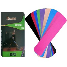 Waterproof Kinesiology Tape -80 Precut Strips Joints Support Muscle Pain Relie