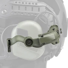 Free-Angle Tactical Headset Rail Mount Compatible with Earmor Headset Adapter on