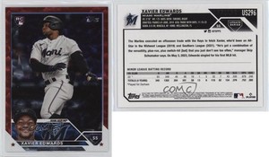 2023 Topps Update Red Foil /199 Xavier Edwards #US296 Rookie RC