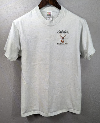 Vintage Cabela s Big Buck Men's M Embroidered Shirt Owatonna MN Outdoor Hunting