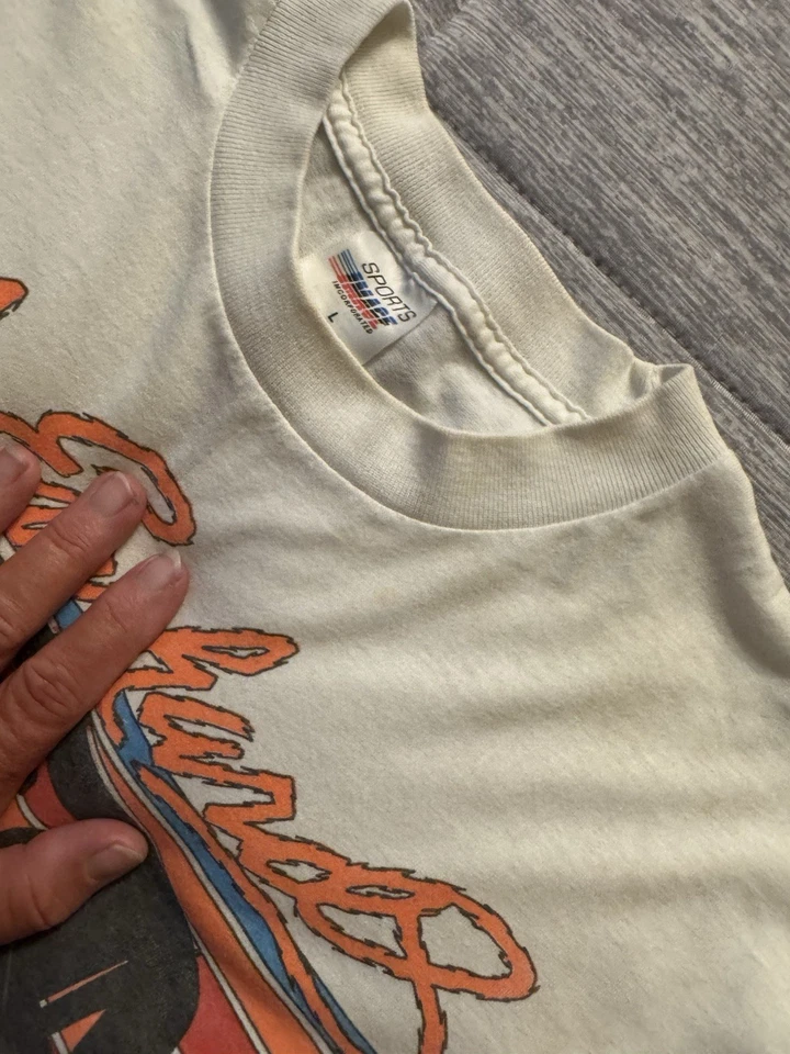 Vintage Dale Earnhardt **Black Magic”1990 Shirt Large * Sports Image T Shirt - Image 4 of 4