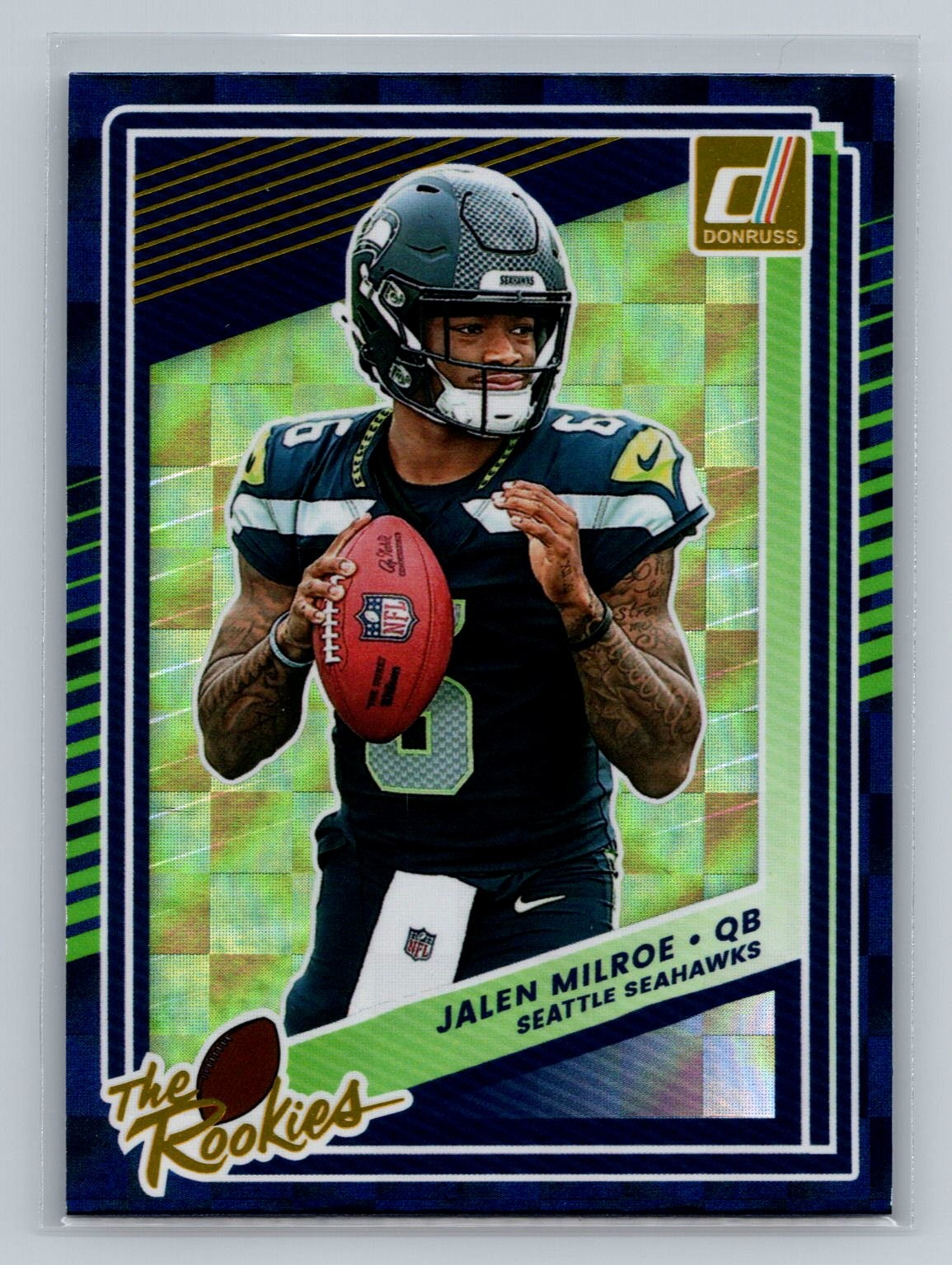 Jalen Milroe 2025 Donruss #12 The Rookies Seattle Seahawks