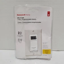 Honeywell EconoSwitch RPLS730B 7-Day Programmable Motor & Light Switch Timer