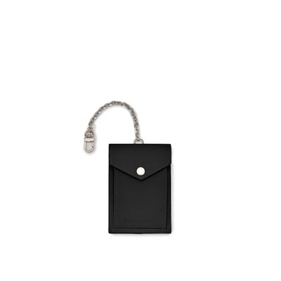 [BONAVENTURA] 【Bonaventura】 Leather Tag Keychain Nobile Leather [Black] Key