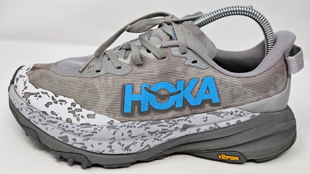Hoka Speedgoat 6 Gray Stellar Asteroid Running Shoes Womens 8 B 1147811 SYST