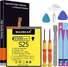 Galaxy S25 Battery Upgraded 5500mAh 3.85V Li Polymer Replacement Battery EB