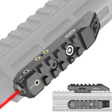 SOLOFISH Dual Picatinny Rail Red Laser Sight with Mageetic USB for Guns Rifle
