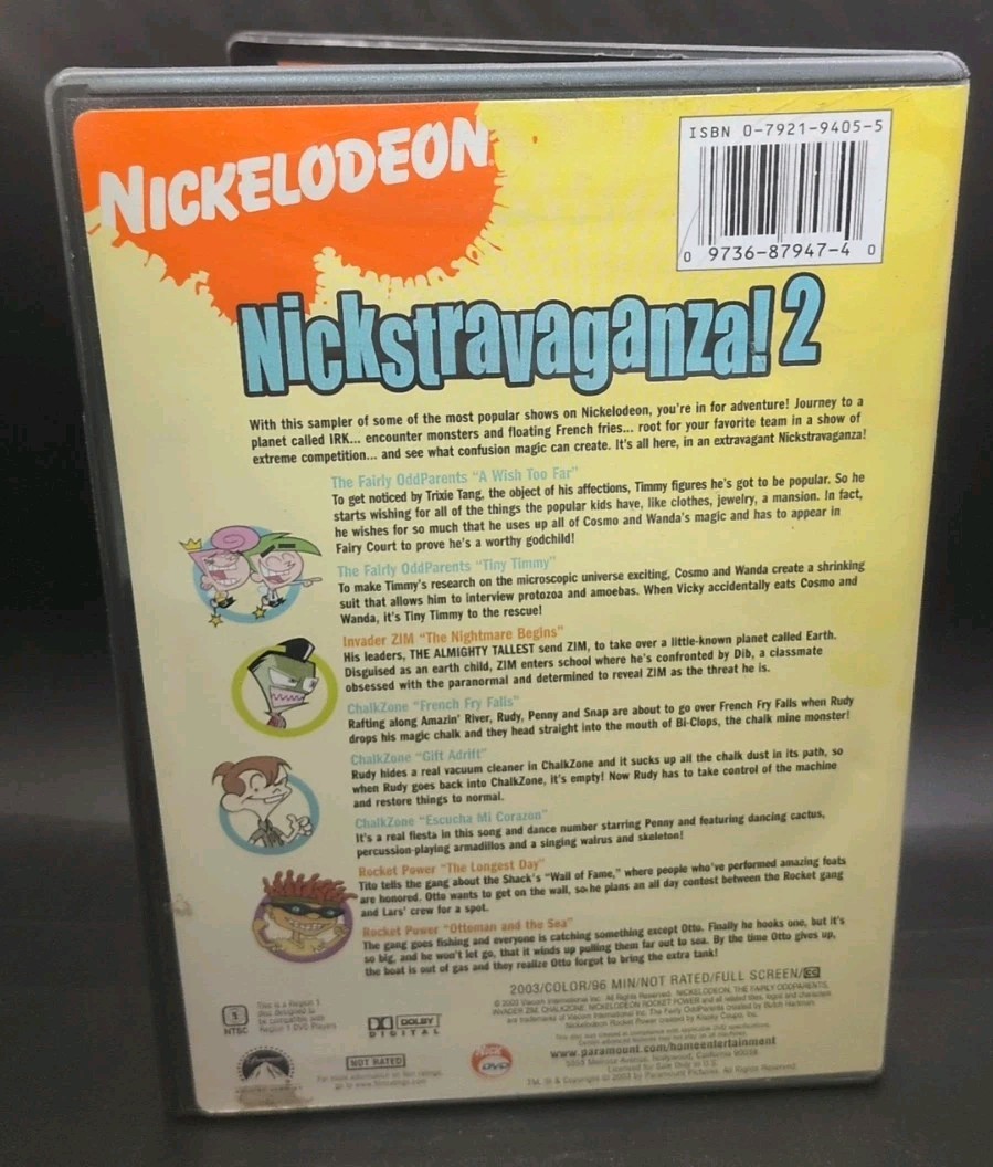 Nickelodeon: Nickstravaganza! 2 (DVD w/ Insert, 2003) B432 | eBay