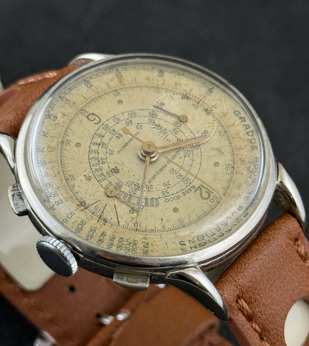 ゾ*ウ様 Girard Perregaux ミリタリー　ヴィンテージ　腕時計　メ VINTAGE GIRARD PERREGAUX SWISS CHRONOGRAPH CAL VALJOUX 22 MOVEMENT