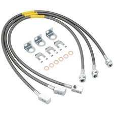 89715 Stainless Front Rear Extended Brake Lines Kit 4-6 Inch Lift