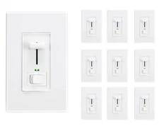 Cloudy Bay in Wall Dimmer Switch with Green Indicator, for LED Light/CFL/Inca...