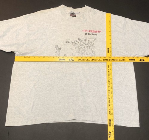 Vintage Original It's Friday Anti Smoker Propaganda Mafia Shirt Single XXL F7 - Picture 4 of 6