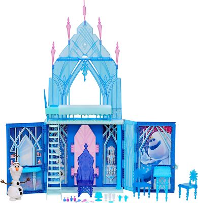 Disney Frozen 2 Elsas Fold and Go Eispalast Schloss Spielset Spielzeug für Kinder...