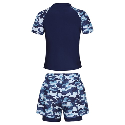 Kids Boy's Tracksuits Quick Dry Tops With Shorts Set Summer Swimsuit Beach Swim - Picture 7 of 20