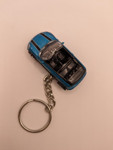 2010 mini cooper s cabrio Keychain Keyring Greenish Blue Convertible Silver Rims - Picture 10 of 10
