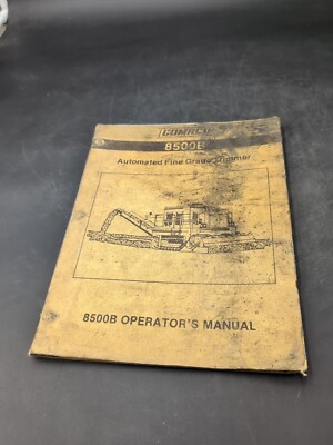 #ad Gomaco 8500B Automated Fine Grade Trimmer Operator Owners Manual $11.56