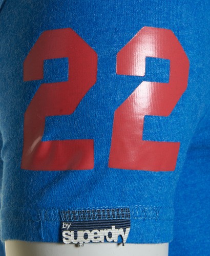 New Mens Superdry Factory Second Sport Pitch Wolves T-Shirt Royal Marl - Picture 3 of 18