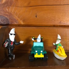 McDonalds Happy Meal Toys - Mac Tonight Moon Man Figure - Lot of 3 1988