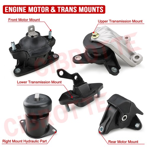 5PCS Motor Motor y Trans Mounts Kit para 20082012 Honda Accord 2.4L Auto Trans 784141260478 eBay