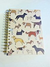 Dog Journal Tan Dog Lovers Notebook Spiral Bound Hardcover  240pg.
