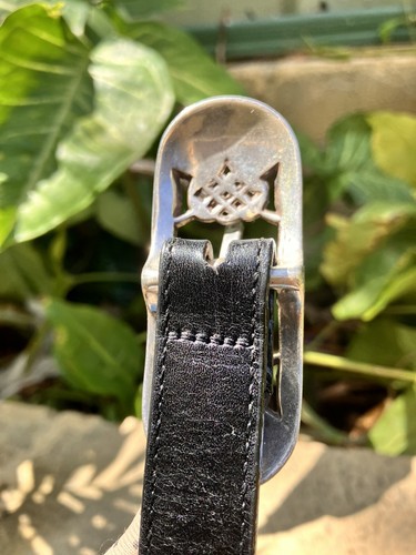 Vintage Brighton Leather Belt Reversible Black Brown Celtic Knot Sz Small Boho - Picture 3 of 19