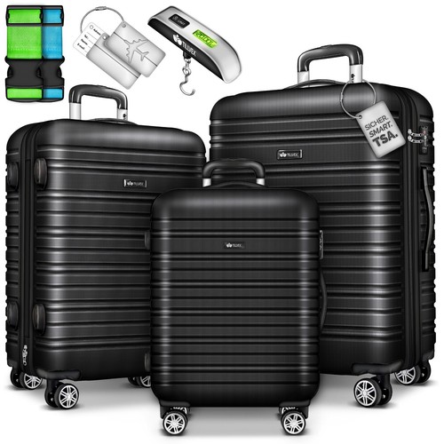 tillvex® Reisekoffer Set Koffer Hartschale Trolley Kofferset Tasche S-M-L-XL - Bild 9 von 120