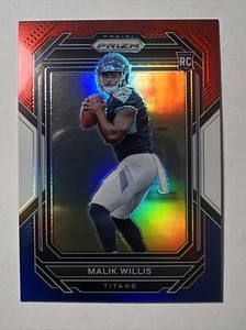 Malik Willis 2022 Panini Prizm Red White Blue Prizm Rookie #303 Titans