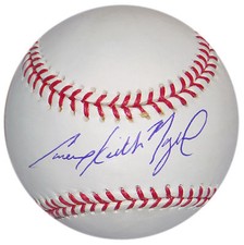 CAMERON KEITH MAYBIN SIGNED FULL NAME OML BASEBALL YANKEES TIGERS BRAVES PADRES+