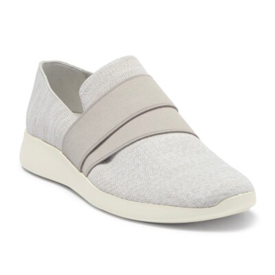 VINCE $225 ASTON SLIP-ON SNEAKER in White, Light Grey,