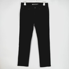 Levi's Womens 4 27 Mid Rise Slim Jeans Black Straight Leg Slight Curve 5-Pocket