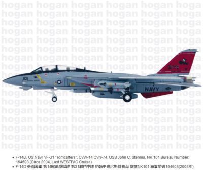 Hogan Wings 6696, F-14D, US Navy, VF-31 ''Tomcatters'', CVW-14 CVN-74, USS John C.