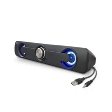USB Powered Mini Soundbar Speakers with Volume Control for PC and TV