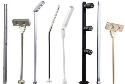 LEDUPDATES Jewelry Showcase LED Stem Pole light for cabinet trade show display