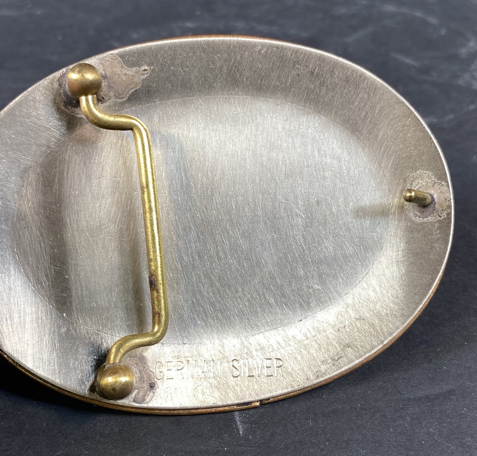 German Silver Double Eagle Head Western Style Bel… - image 7