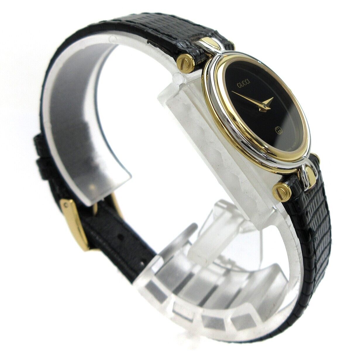 Gucci 4500L Watch Quartz 24mm Women's Black Dial Swiss Made Round Vintage | eBay Gucci 4500L Watch Quartz 24mm Women's Black Dial Swiss Made Round Vintage | eBay