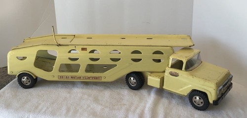 Tonka Motor Transport Vintage 1959 Yellow Car Hauler