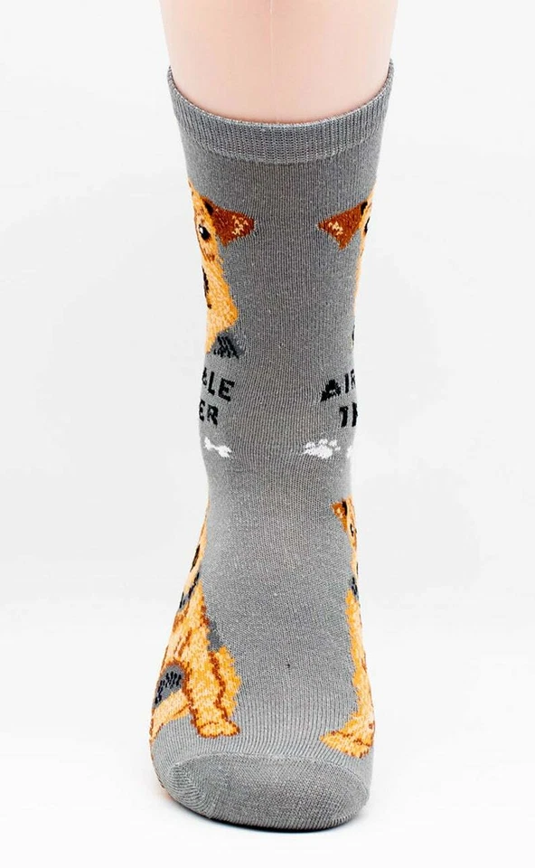 Calcetines Airedale Terrier Bingley Waterside King para perro 2 pares Foozys canino para mujer  Foto 4 de 4