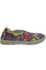 Ilse Jacobsen Perforated Slip-On Shoes Printed Tulip Tie Dye